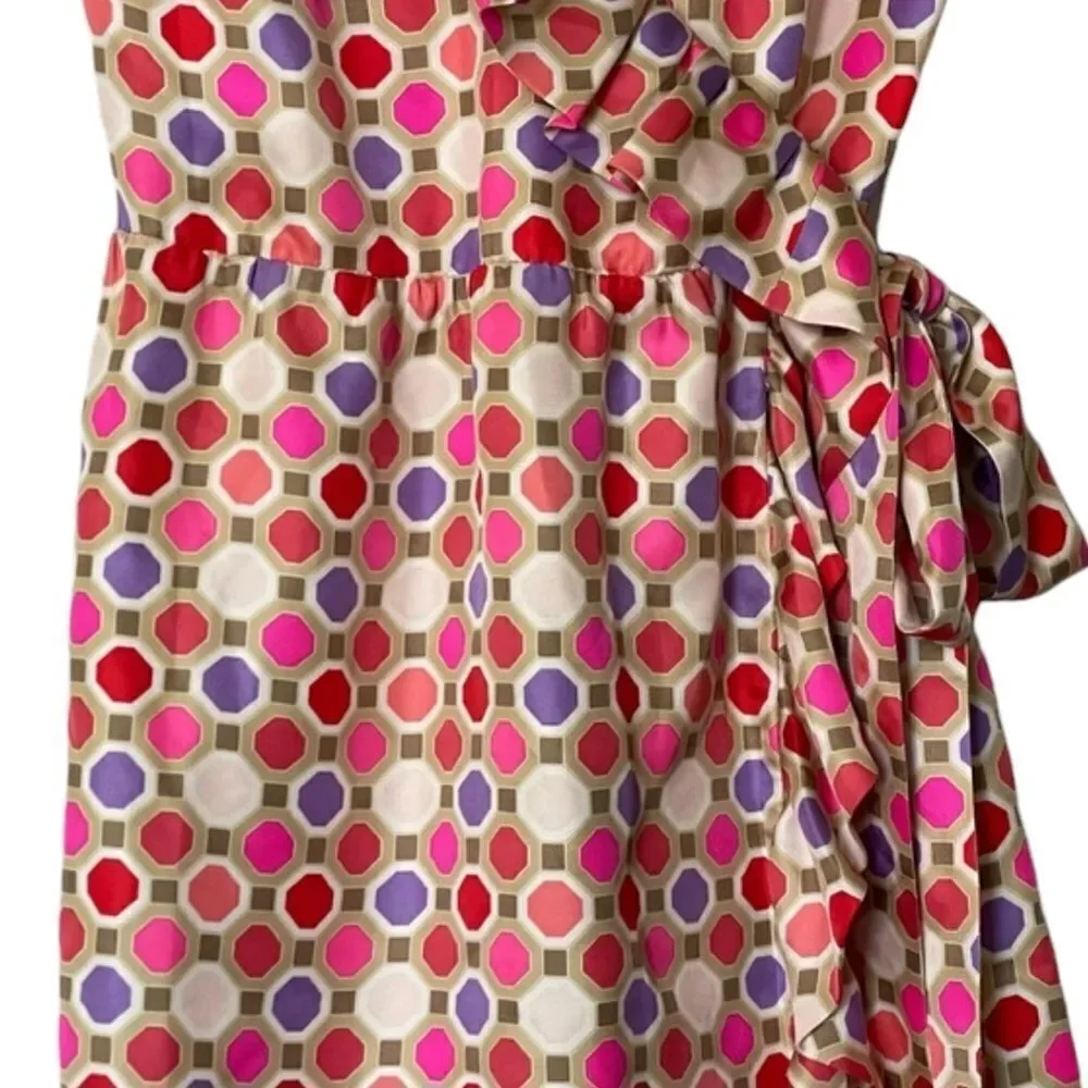 Florence Broadhurst for Kate Spade Silk Knee Length Aubrey Wrap Dress 8